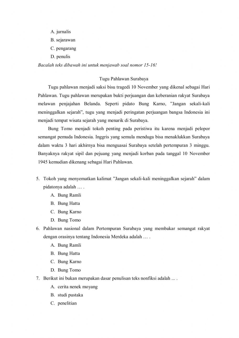 PAS Tema 5 Bahasa Indonesia