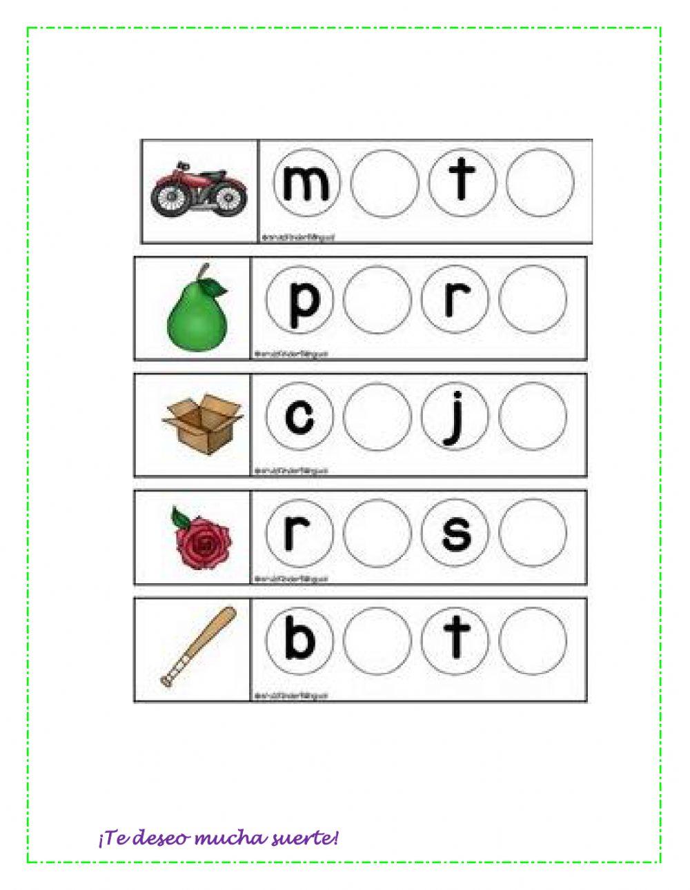 Evaluación cuarto periodo inclusion