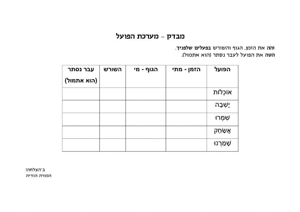 בוחן מערכת הפועל