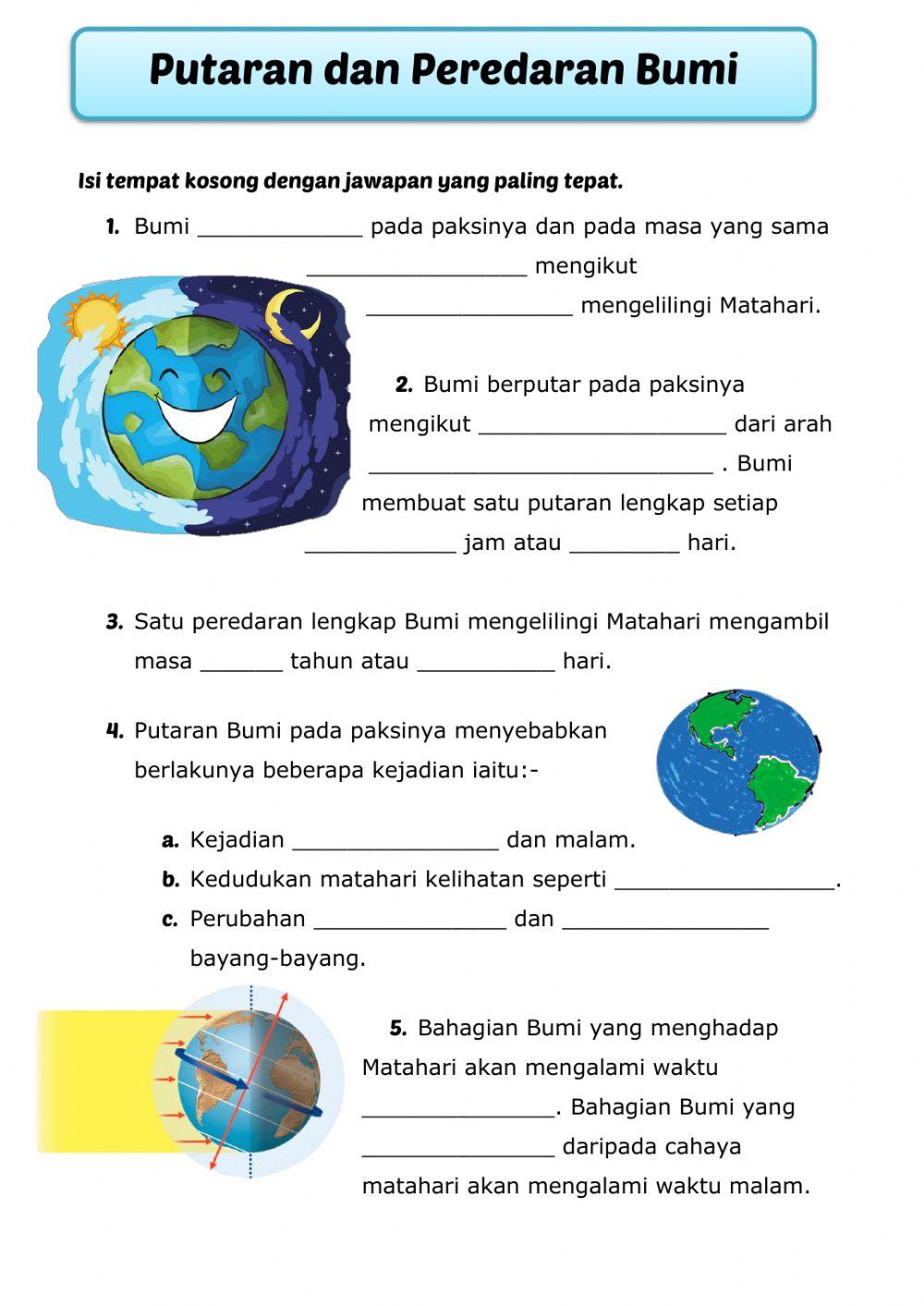 Putaran dan Peredaran Bumi