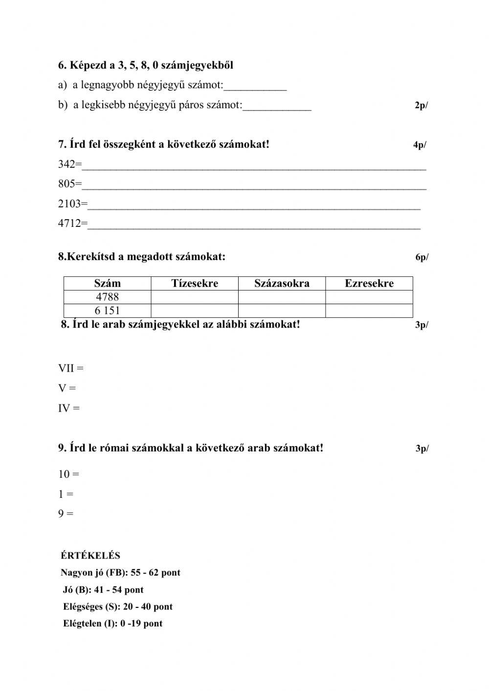 Termeszetes szamok 10 000-ig