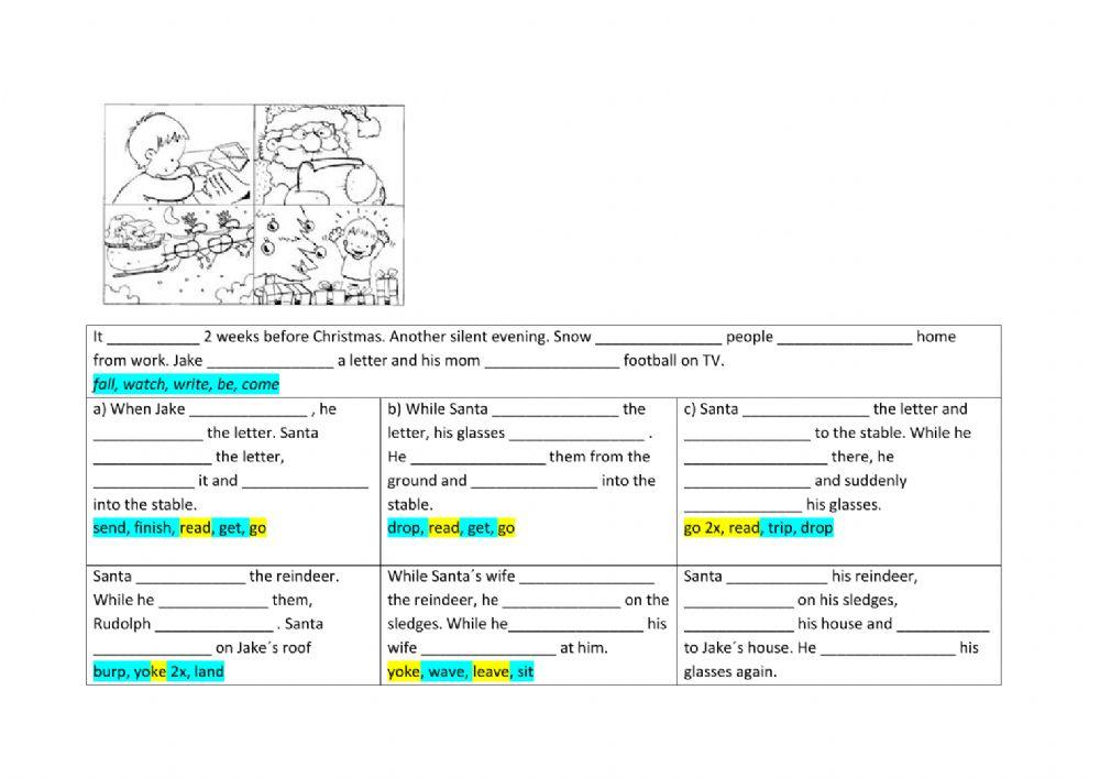 Christmas story - past tenses