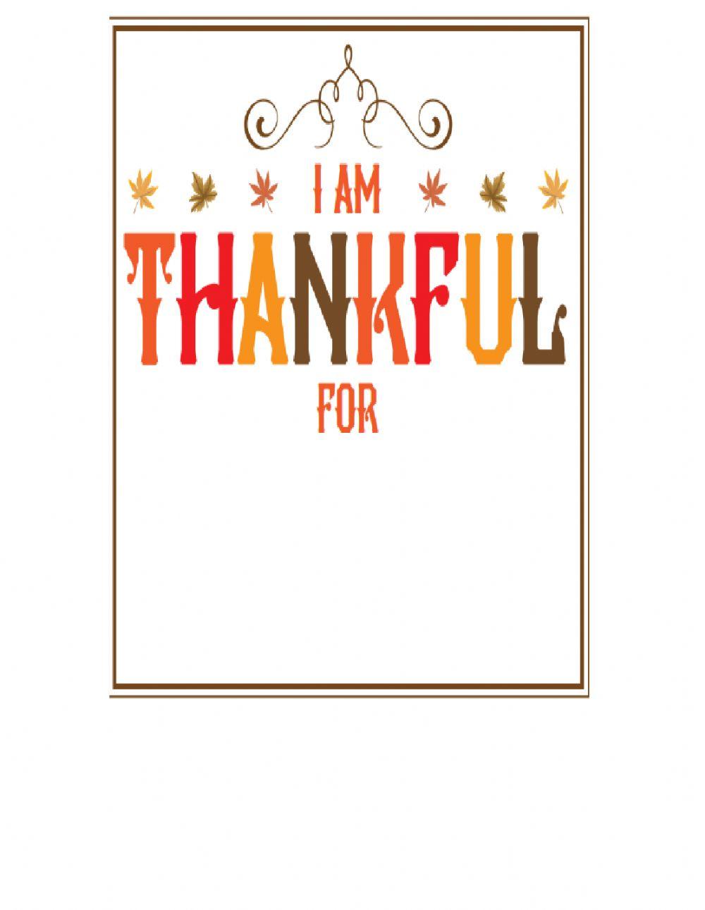 Thanksgiving card