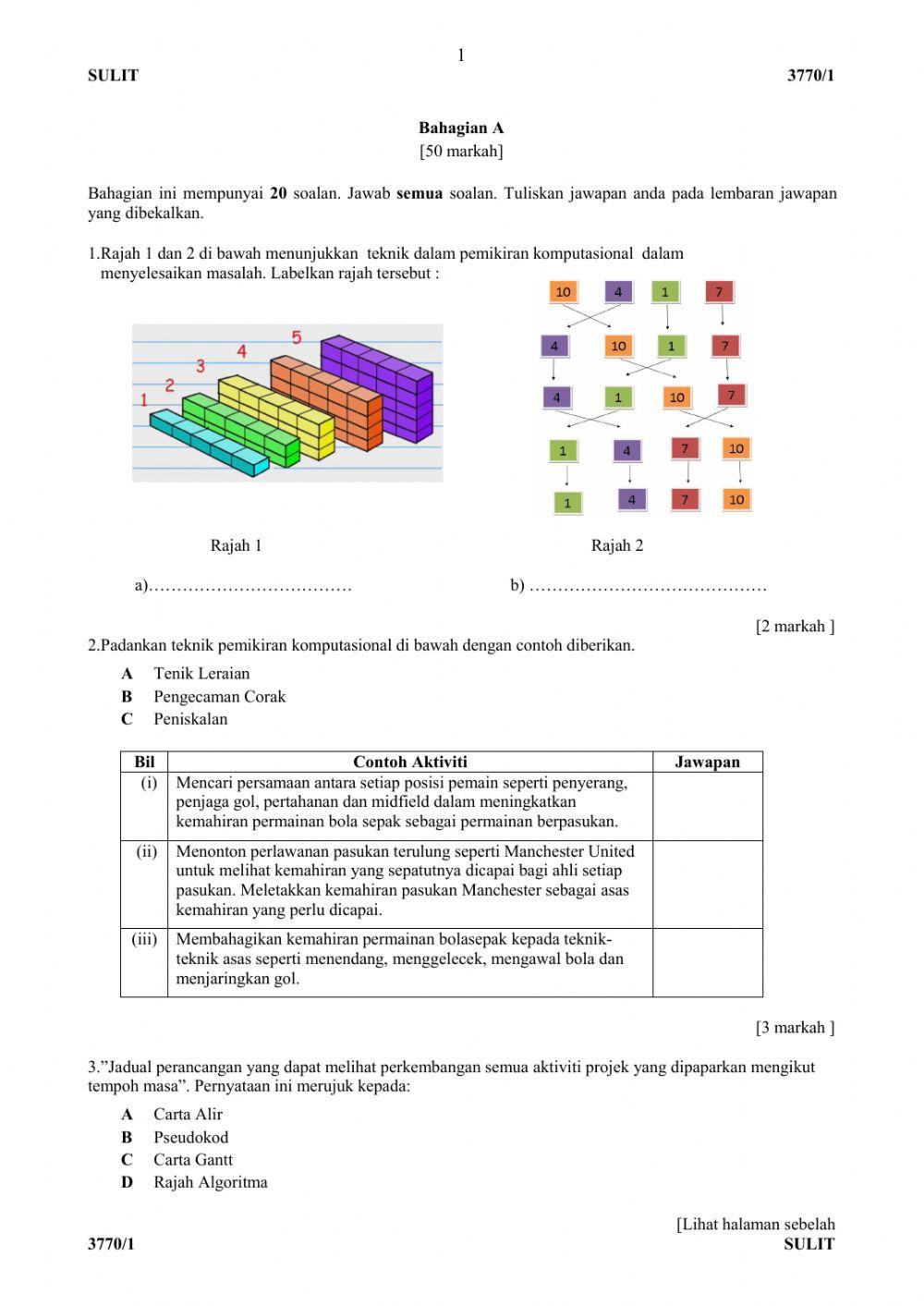 Soalan ulangkaji sains komputer