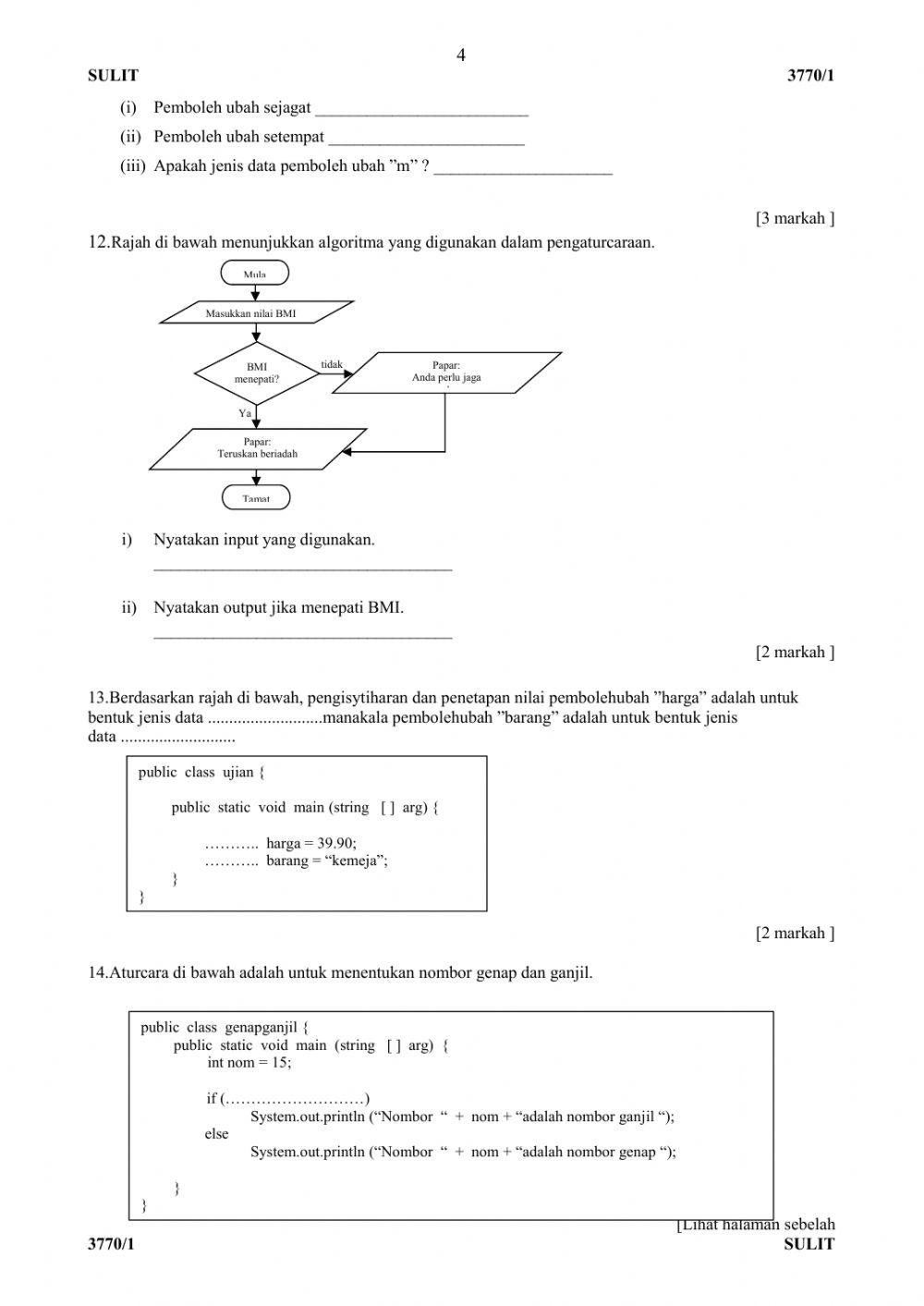 Soalan ulangkaji sains komputer