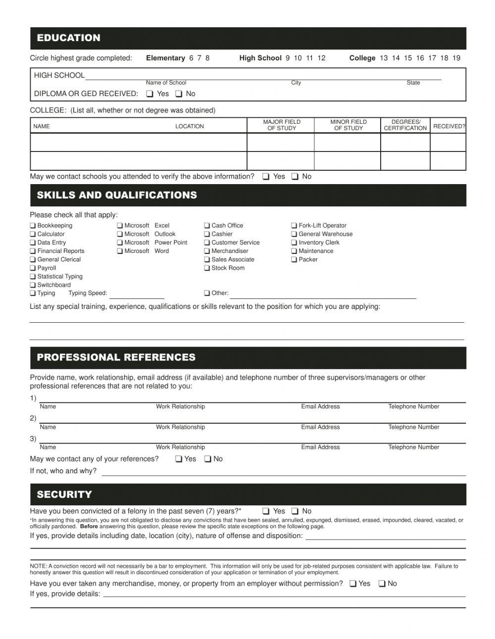 Marshalls TJ Maxx Home Goods Job Application