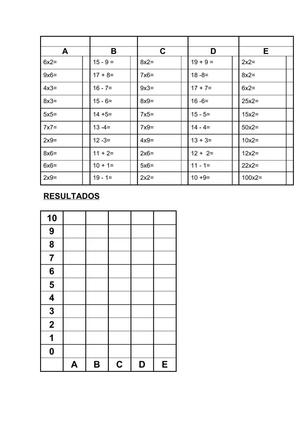 Cálculo picolisto 3º