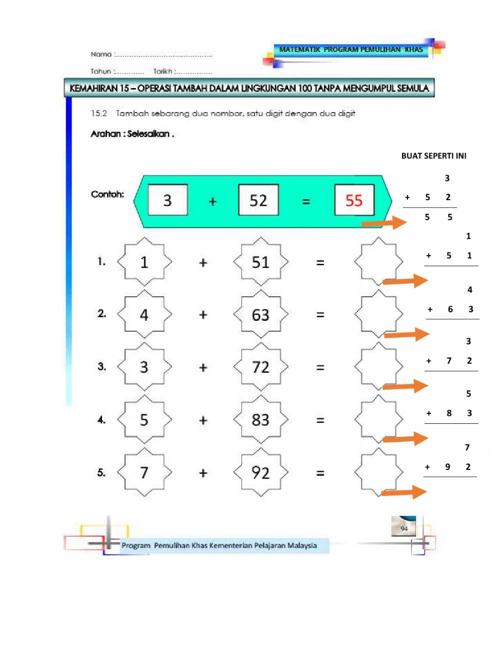 Tambah lingkungan 100 Tanpa Kumpul Semula - part 2