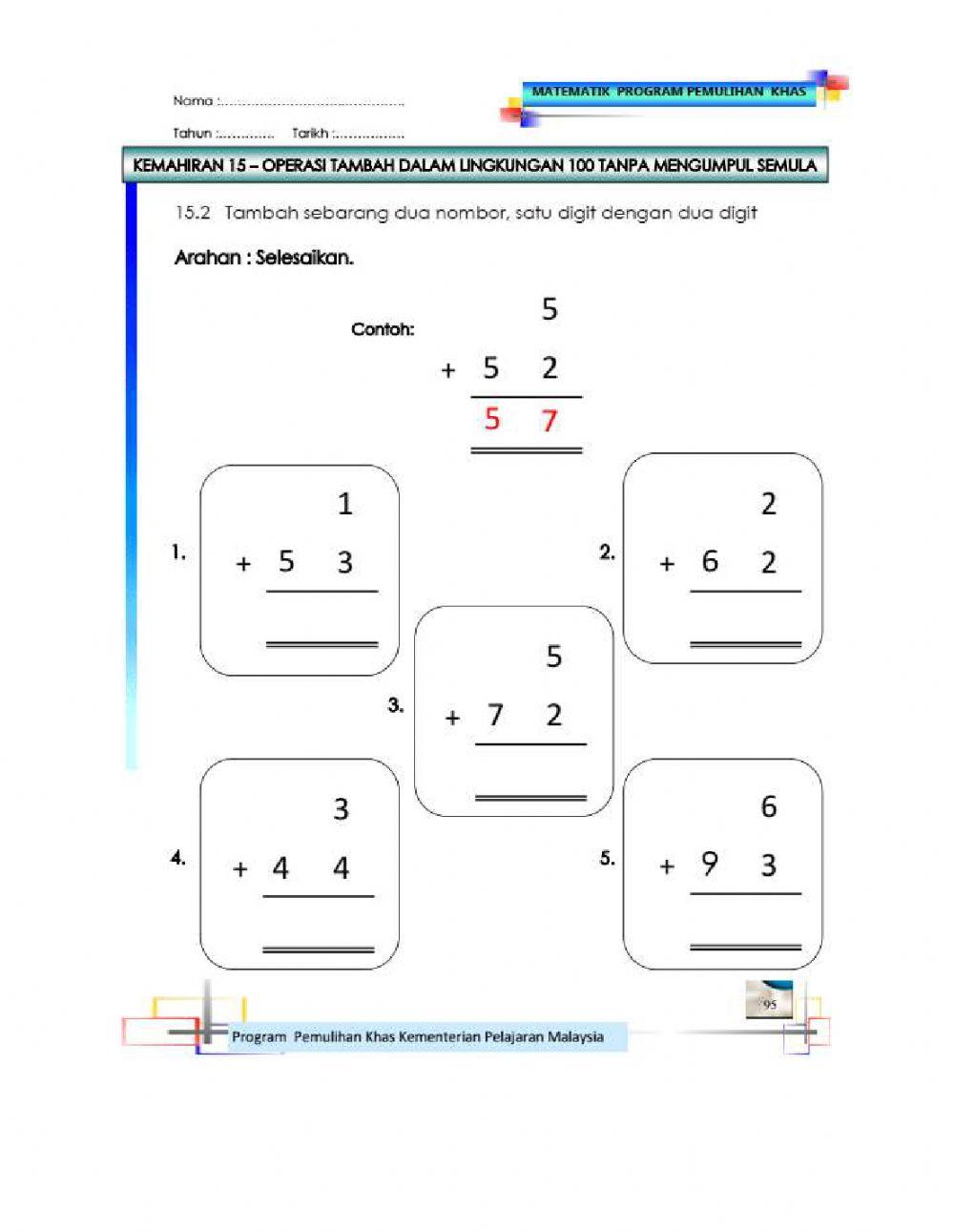 Tambah lingkungan 100 Tanpa Kumpul Semula - part 2