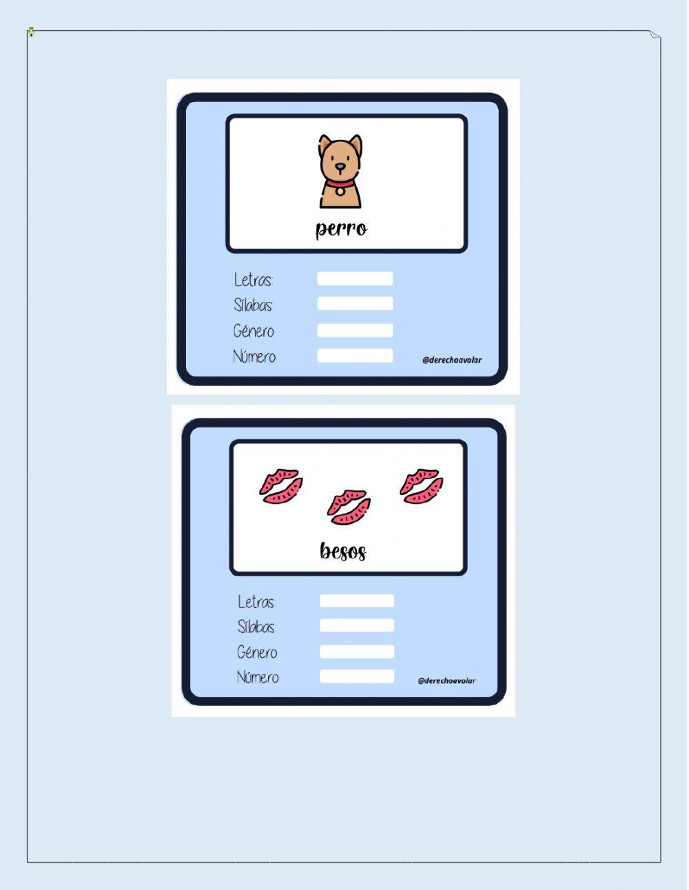 Análisis de palabras