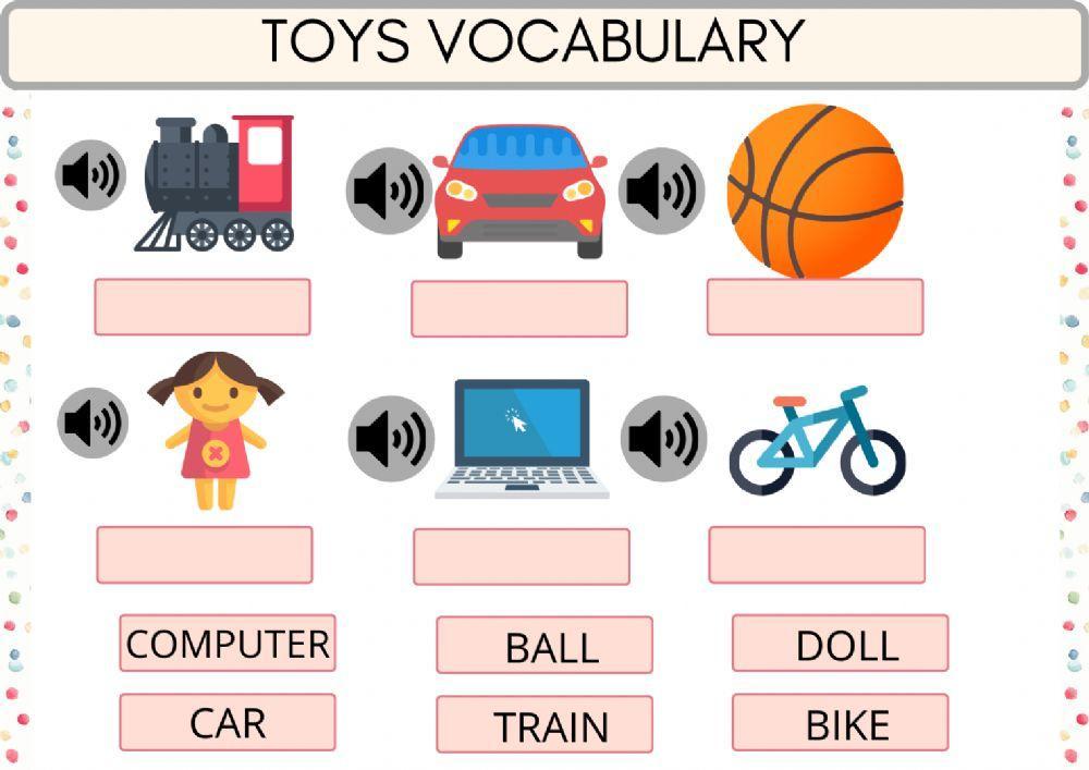 Toys Vocabulary