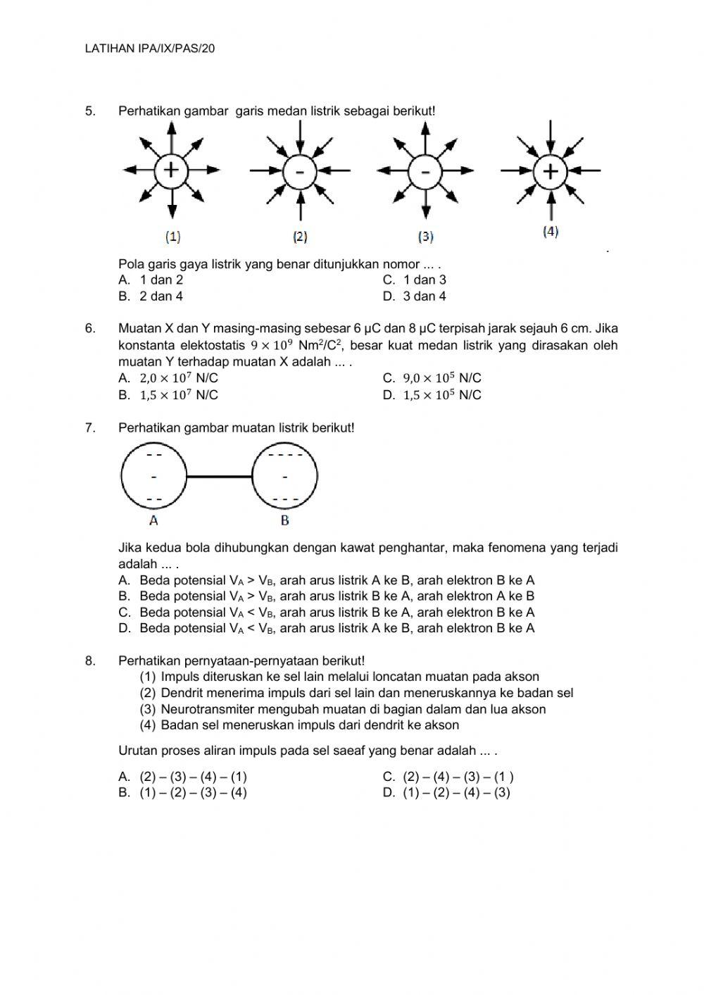 Latihan bab v & bab vi