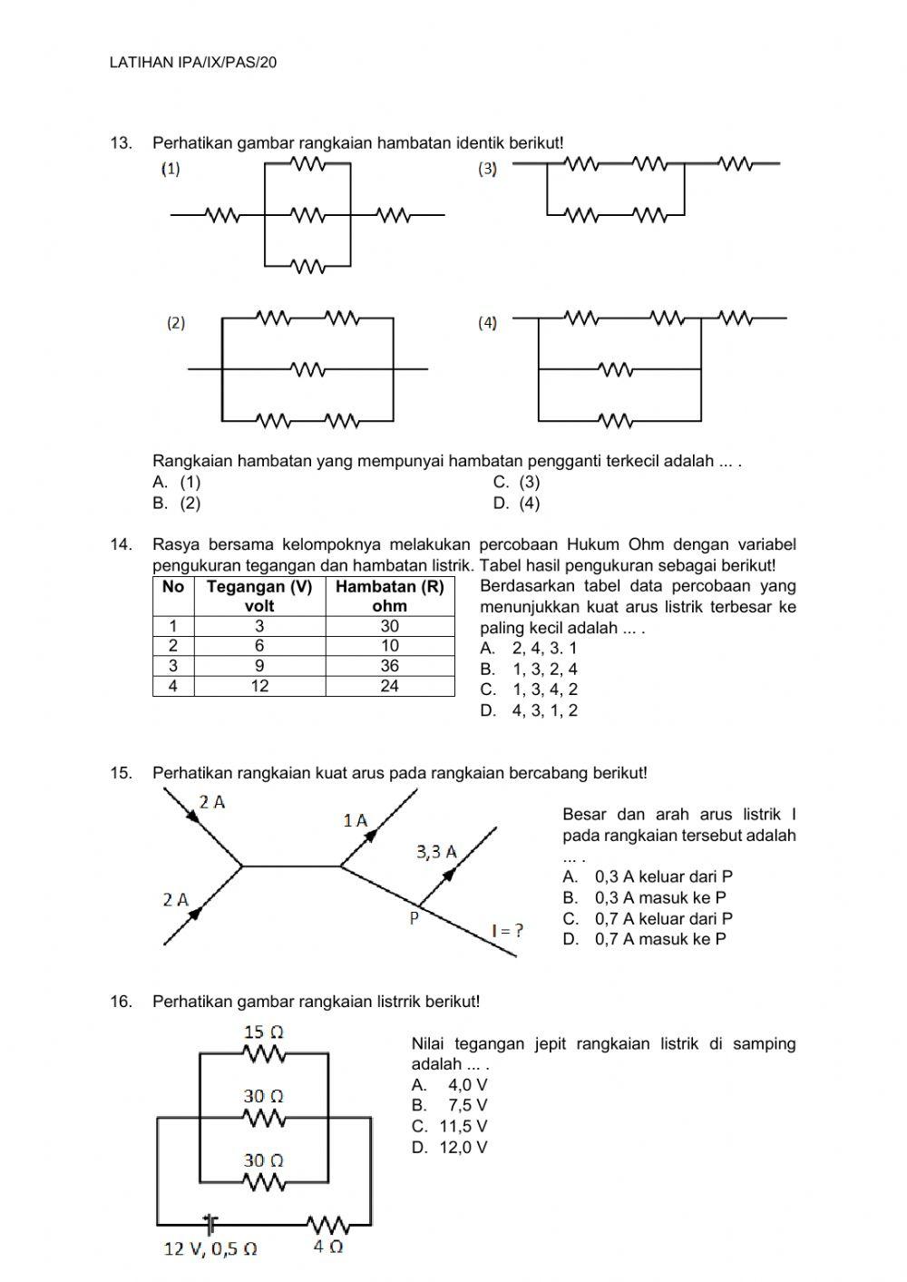 Latihan bab v & bab vi