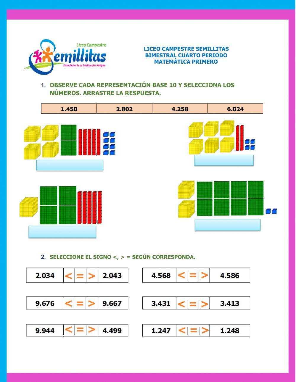 Evaluación de matemátia