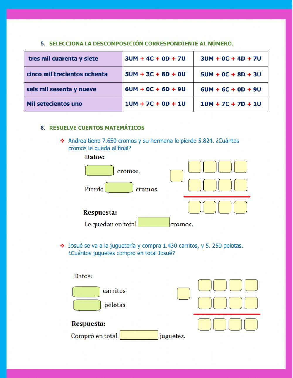Evaluación de matemátia