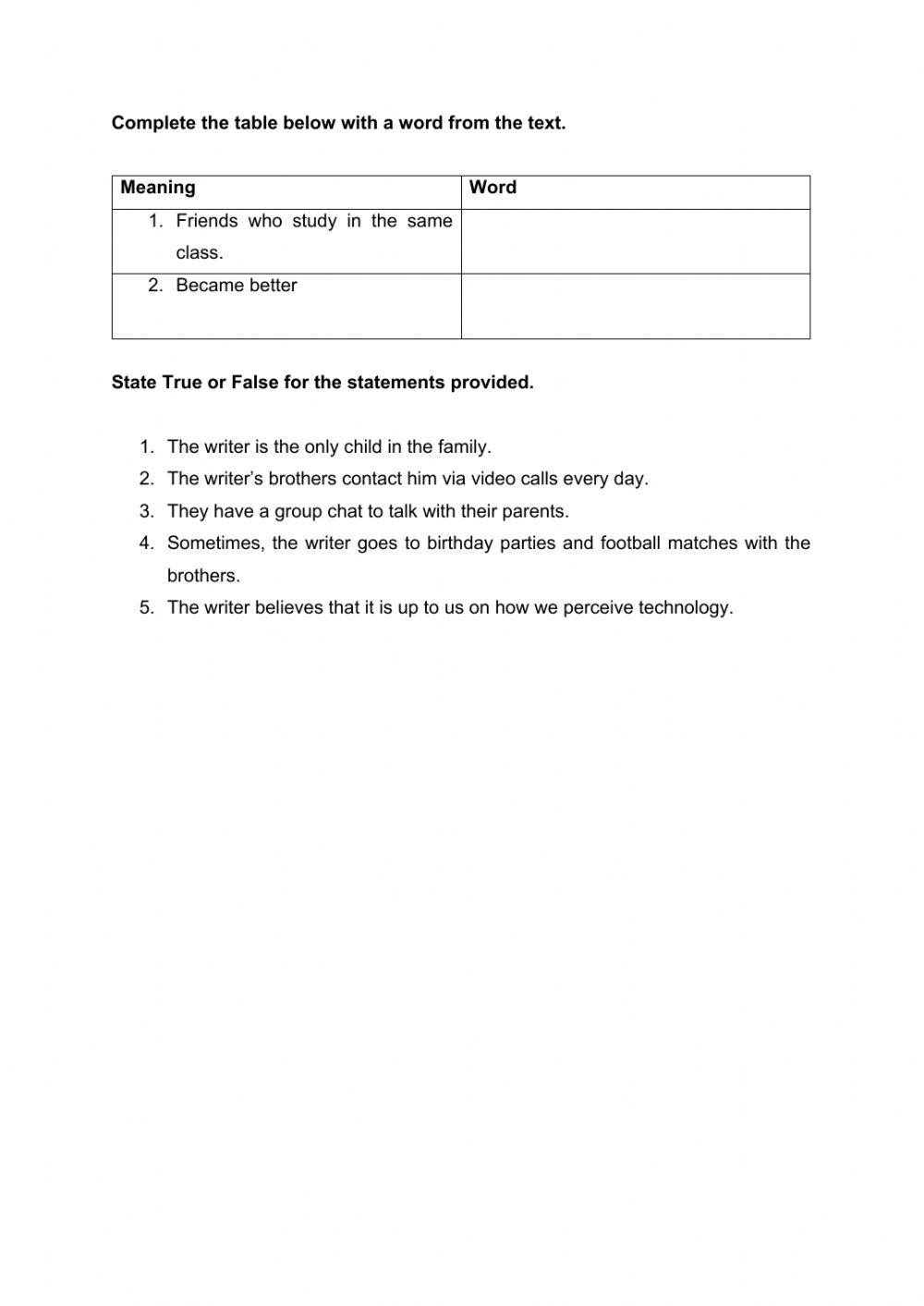 My brothers, technology and me