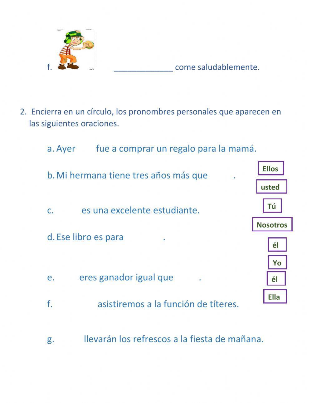 Los pronombres personales