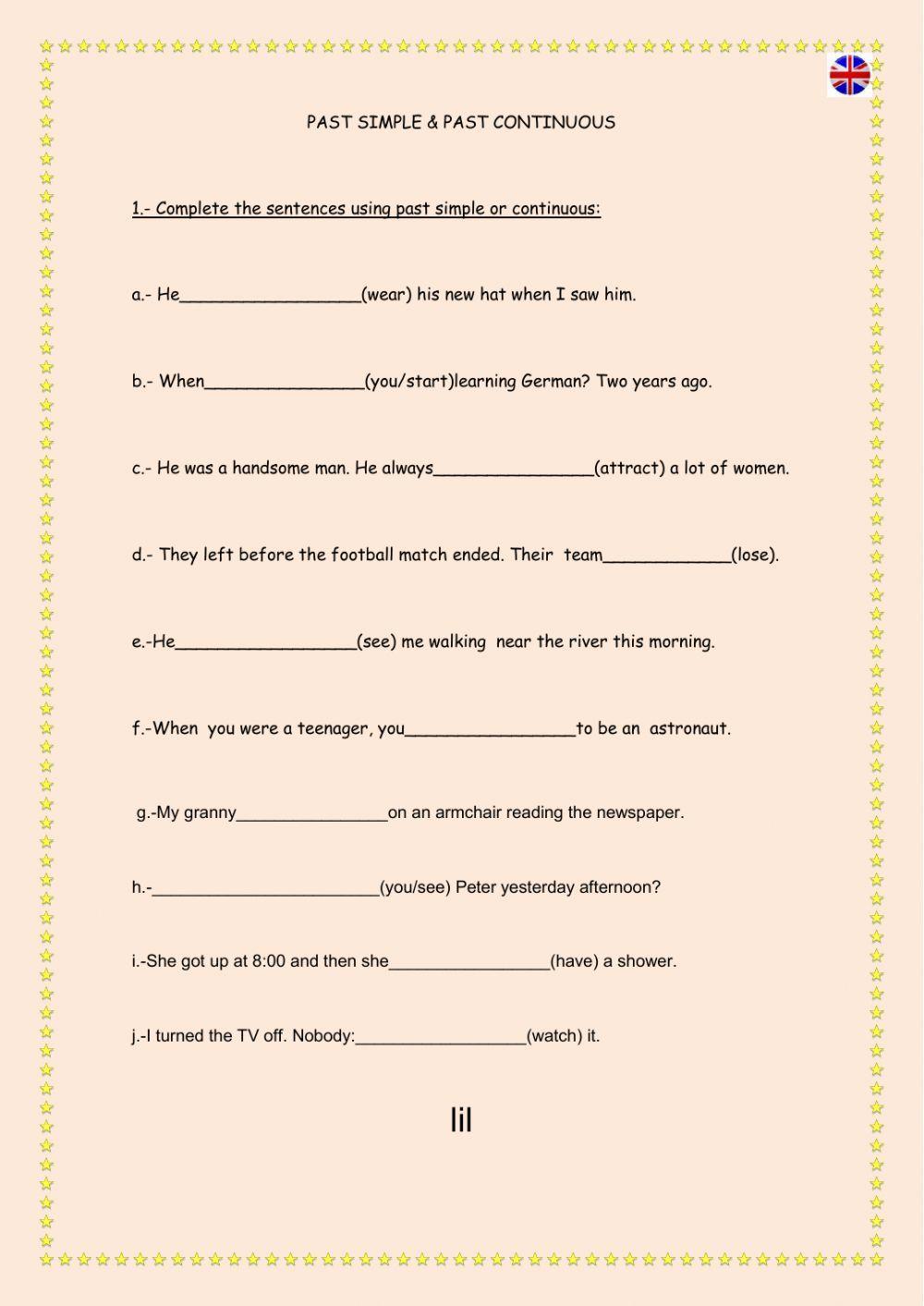 Past simple & Past continuous