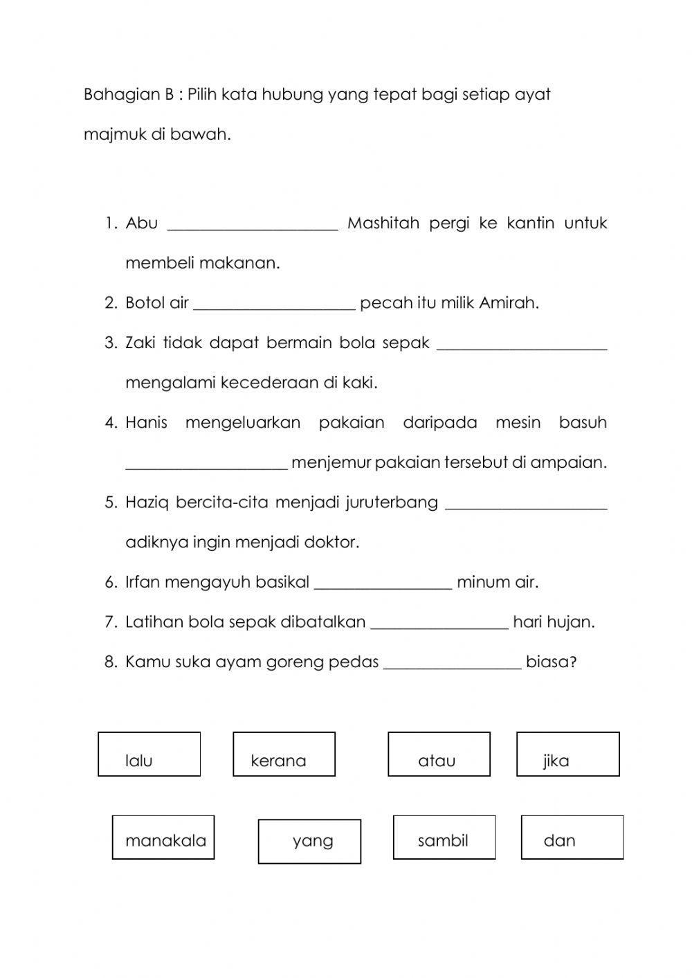 Ayat Tunggal dan Ayat Majmuk