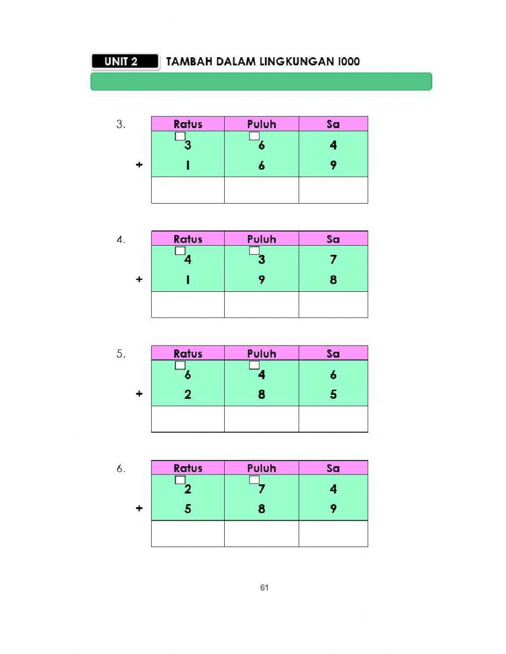 Tambah lingkungan 1000 Dengan Kumpul Semula - part 1
