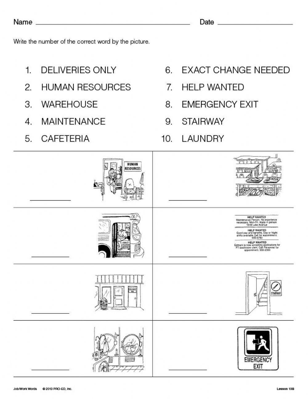 Edmark Words Lesson 13B worksheet Live Worksheets