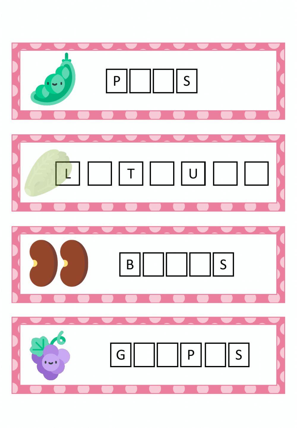 Fruits and Vegetables