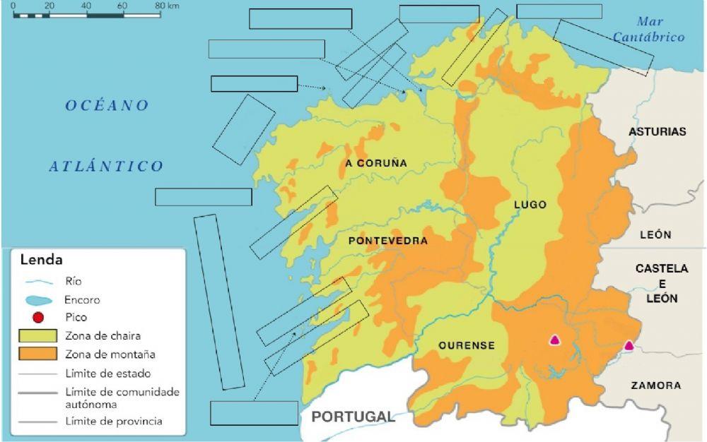 Mapa interactivo galicia costa