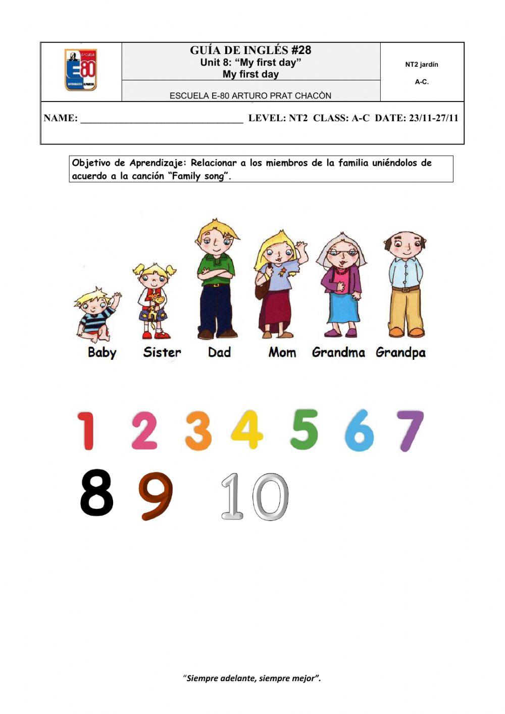 Worksheet- 28 My first day NT2