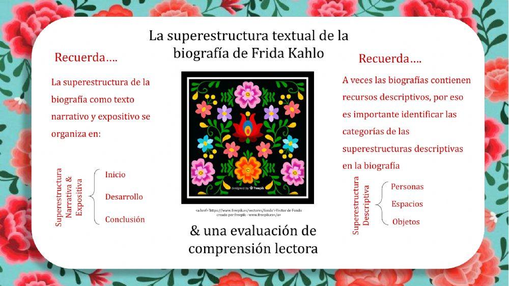 Superestructura textual de la biografía