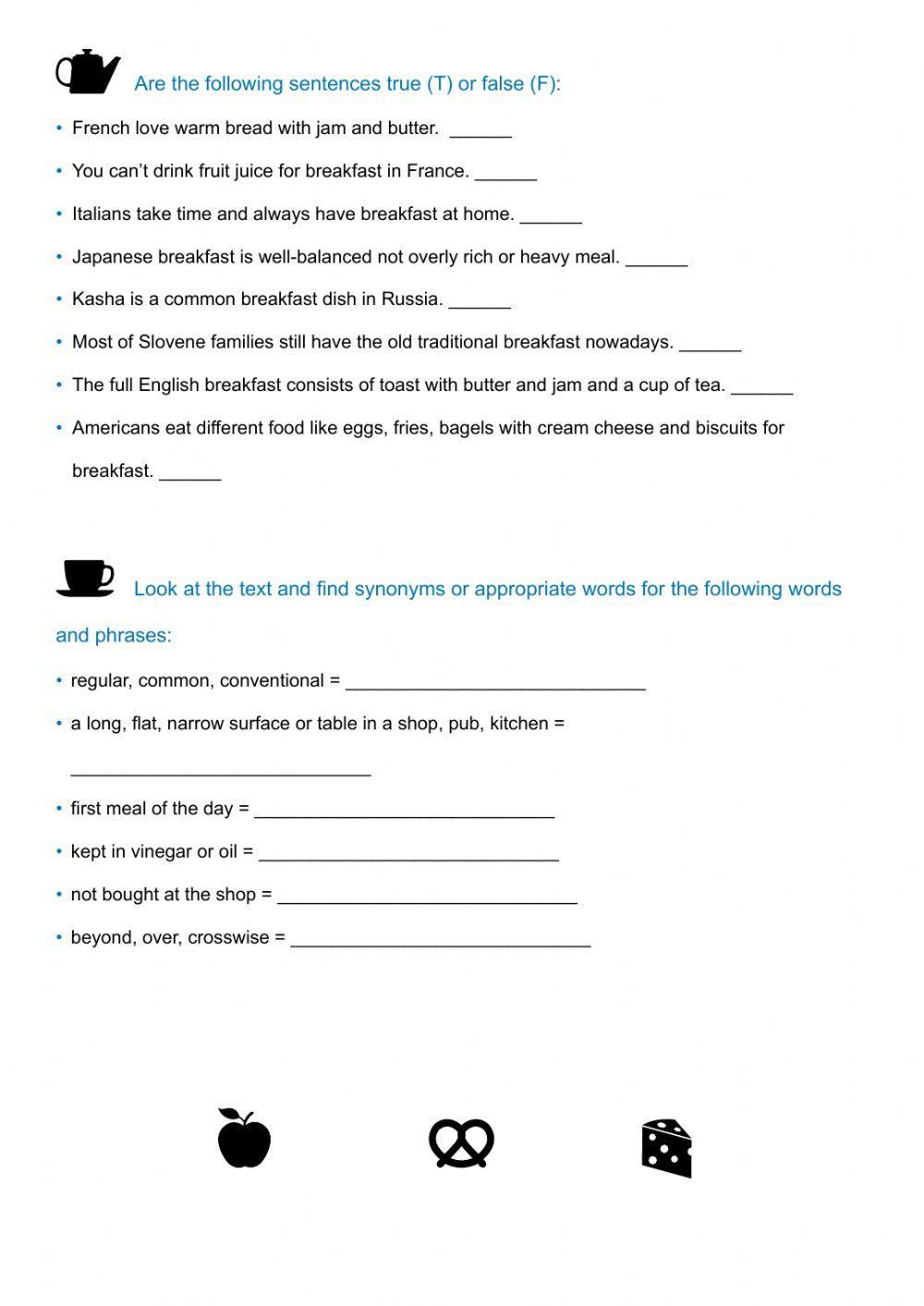 A traditional breakfast