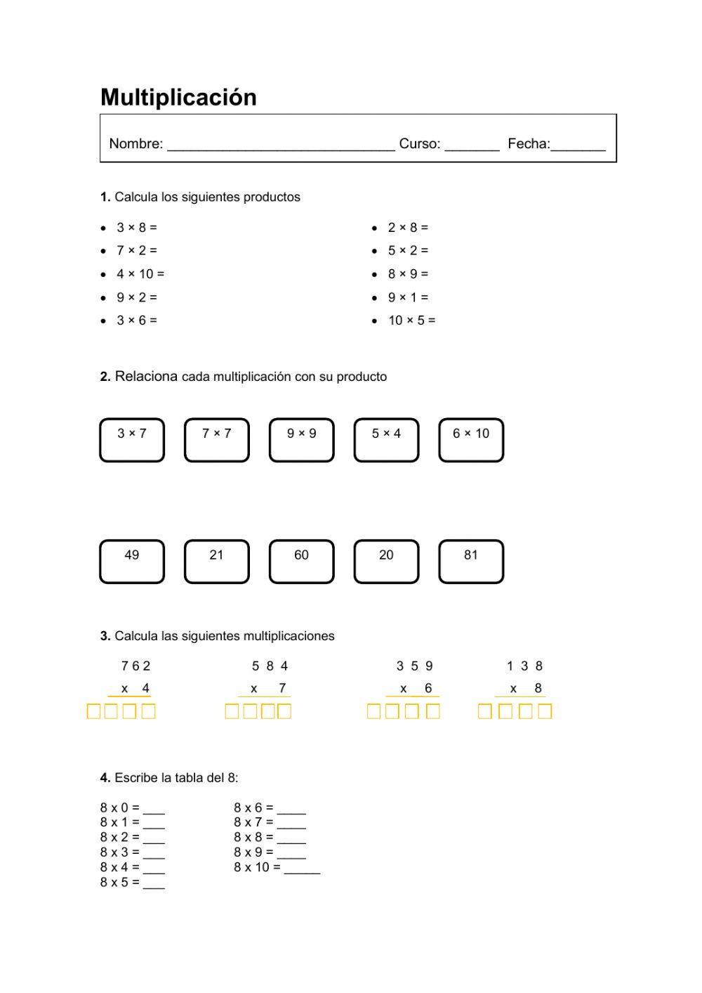 Tema 3 Matemáticas - 3º primaria