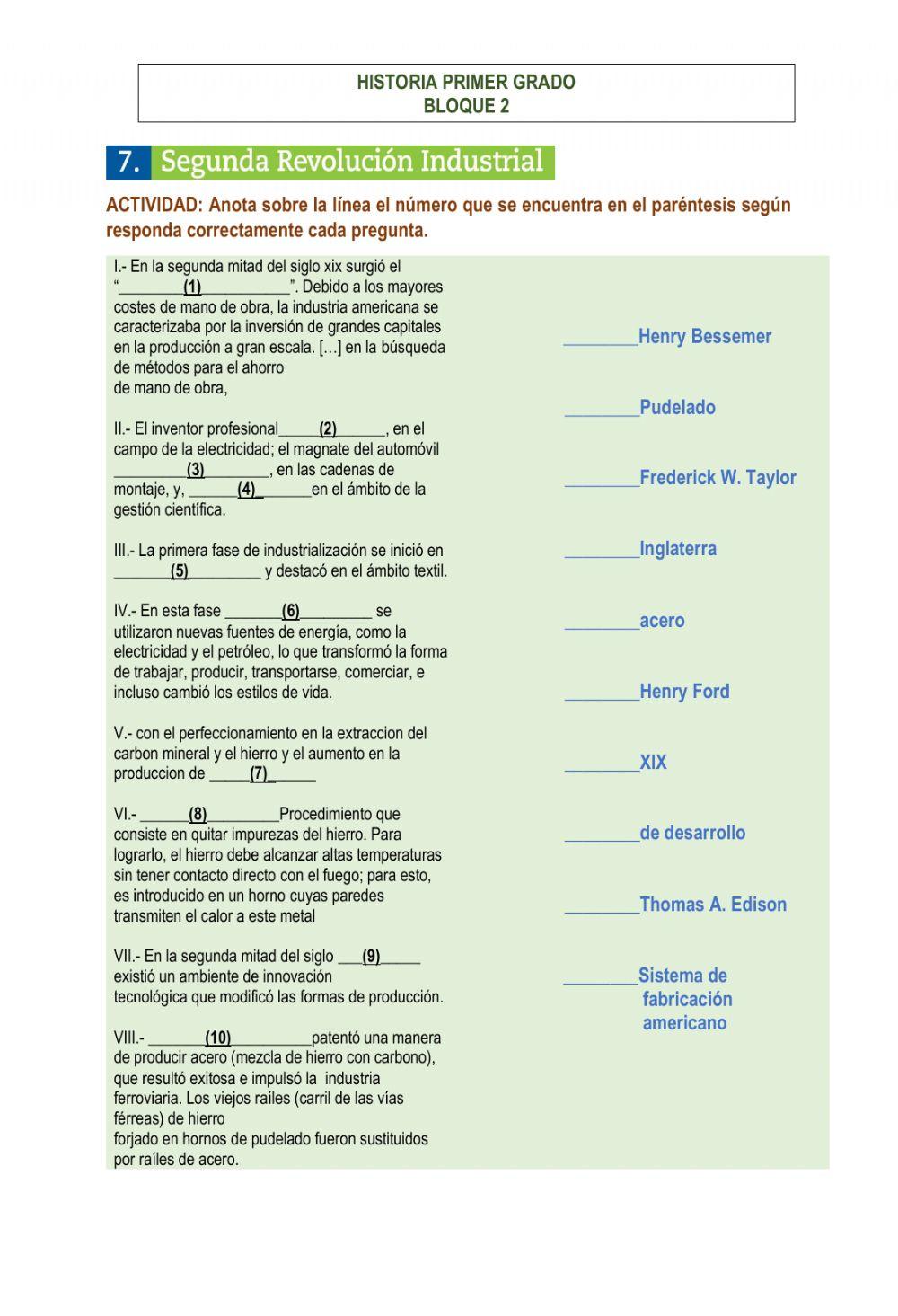 La segunda revolución industrial