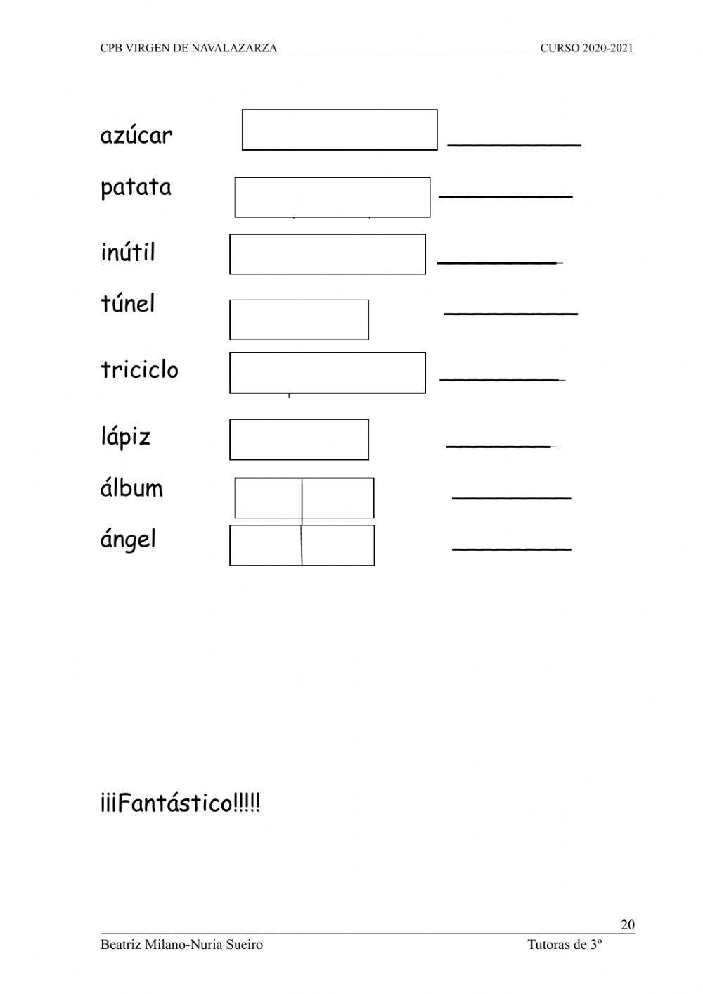 APRENDO LA ACENTUACIÓN PARTE II- LLANAS Y ESDRÚJULAS
