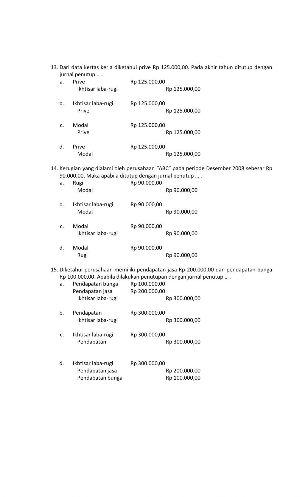 Ph 3 akuntansi (jurnal penutup)