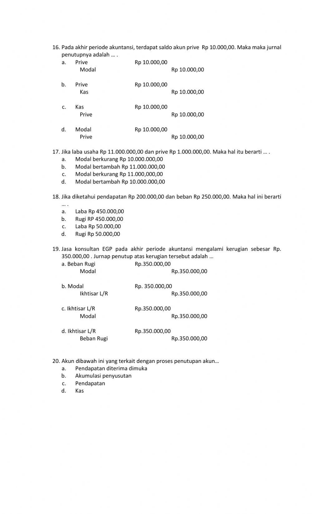 Ph 3 akuntansi (jurnal penutup)