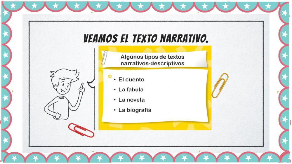 Textos narrativos y descriptivos