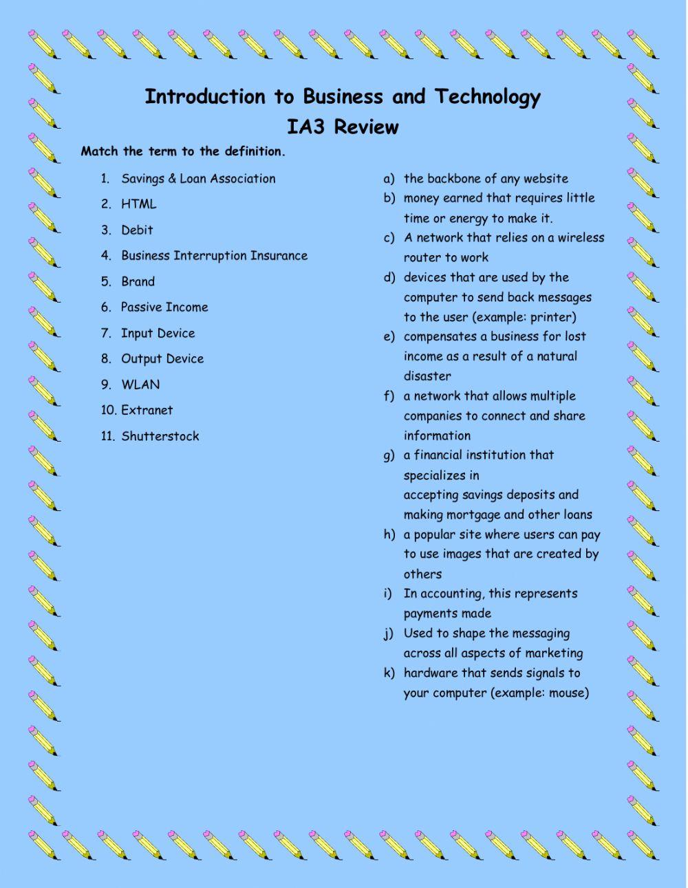 IBT IA3 Review (20-21)