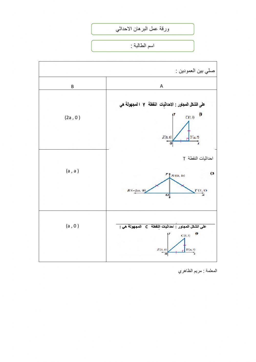 ورقة عمل البرهان