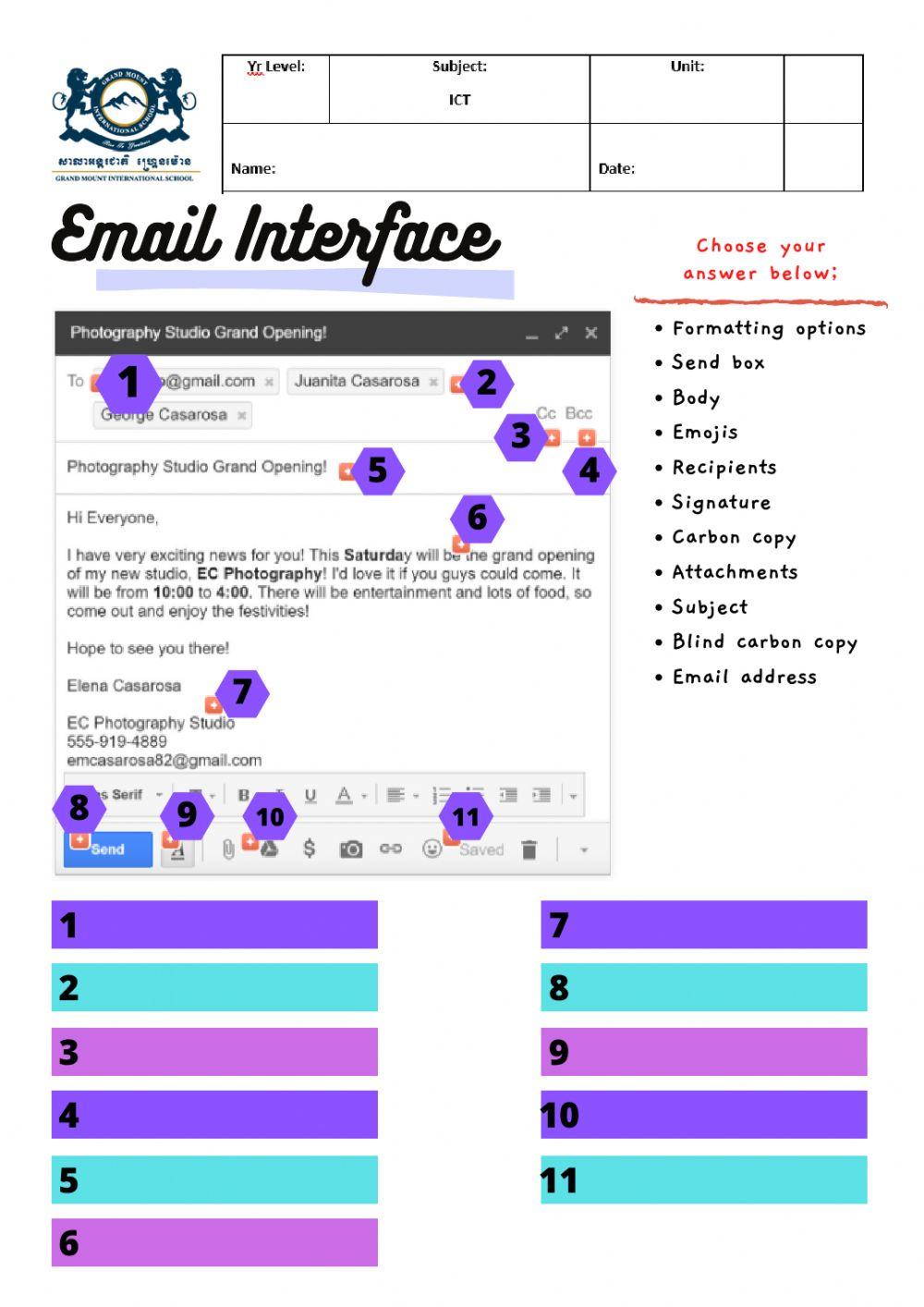 Email Interface