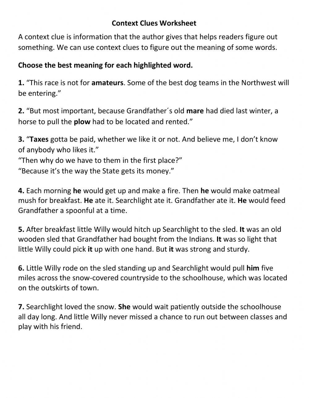 Context Clues