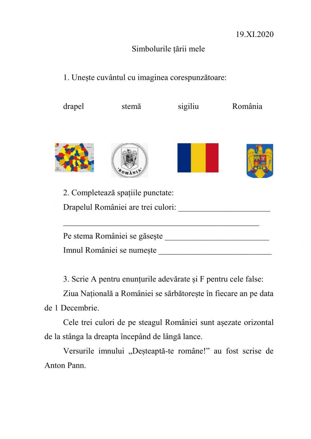 Simbolurile tării - România