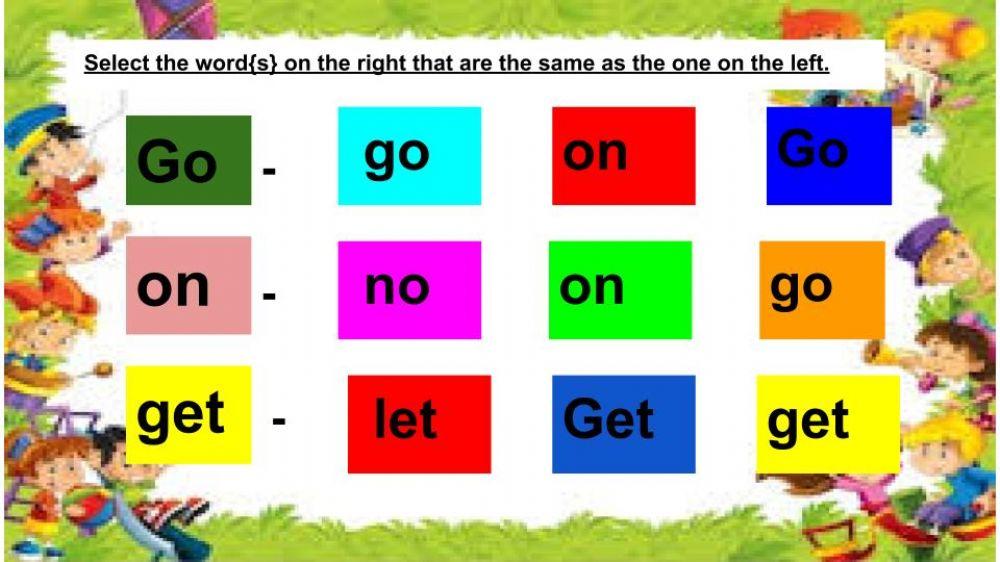 Sight words 3