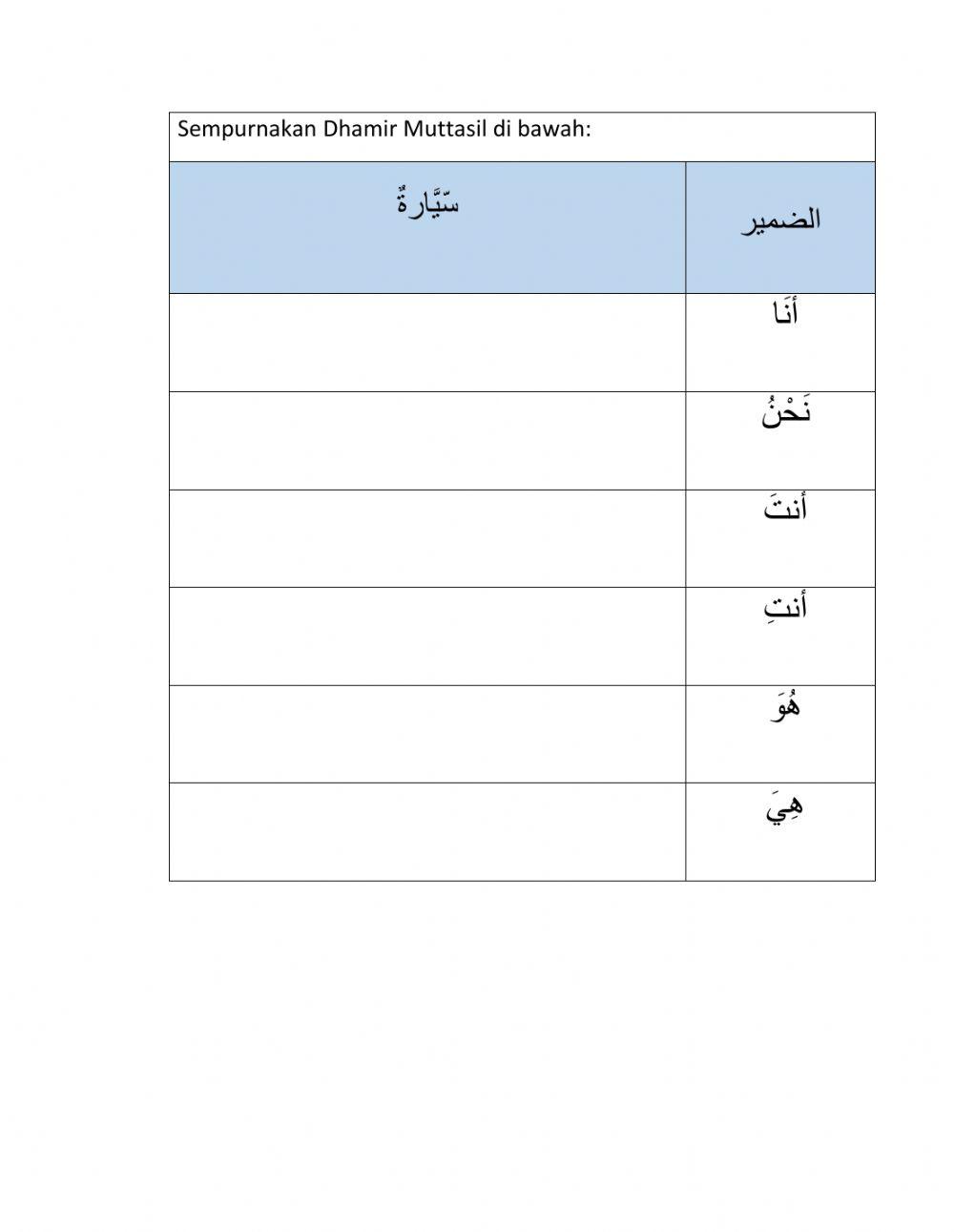 اللعة العربية للصف السادس