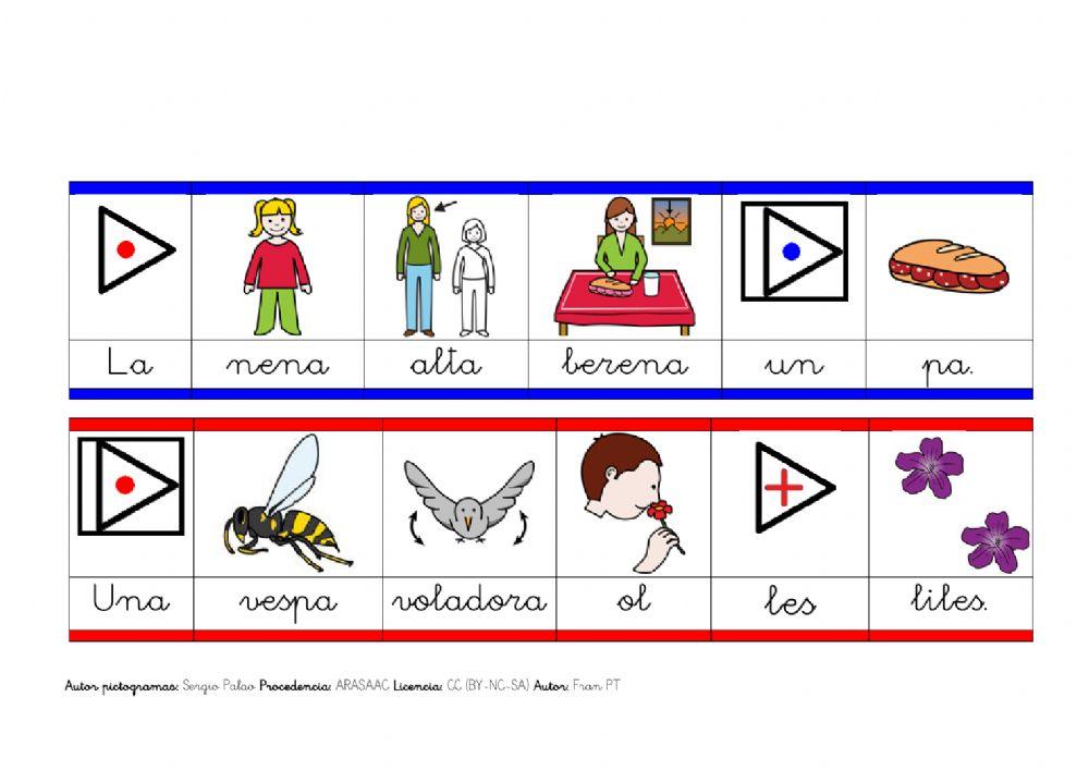 Identificar els verbs.