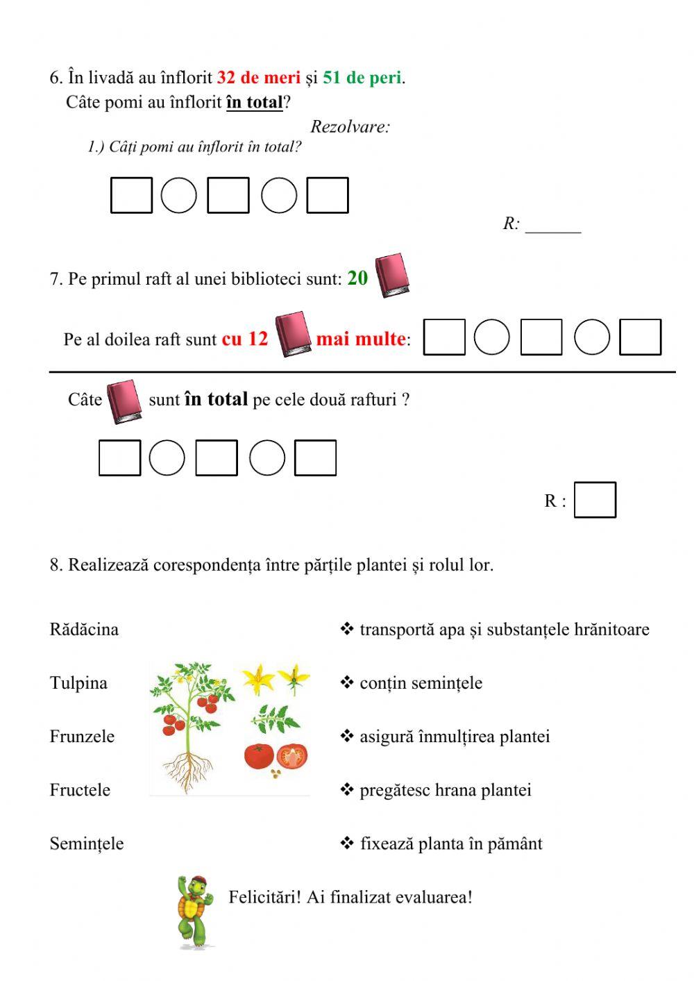 Adunarea numerelor fără trecere peste ordin 0-100