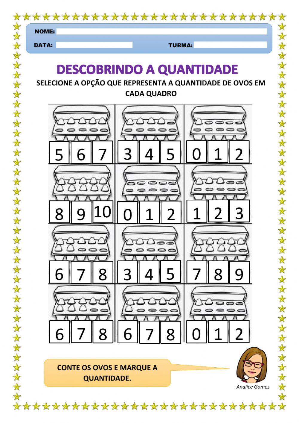Descobrindo a Quantidade