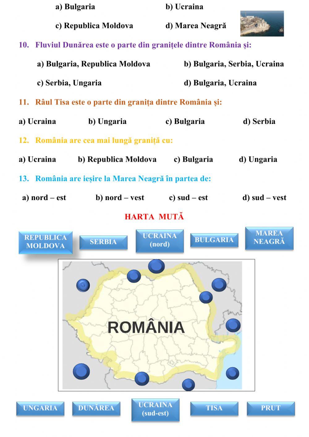 VECINII ȘI GRANIȚELE ROMÂNIEI