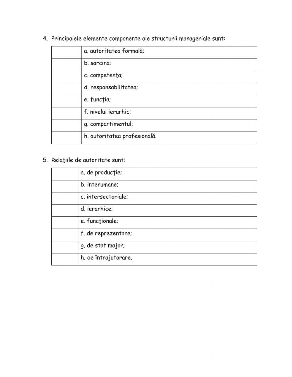Elemente organizare structurală