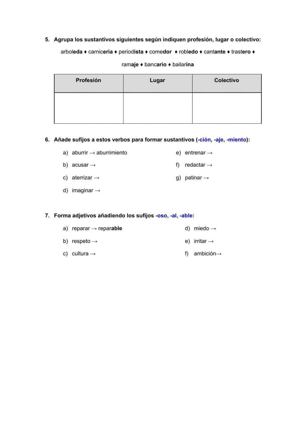 La derivación adaptado