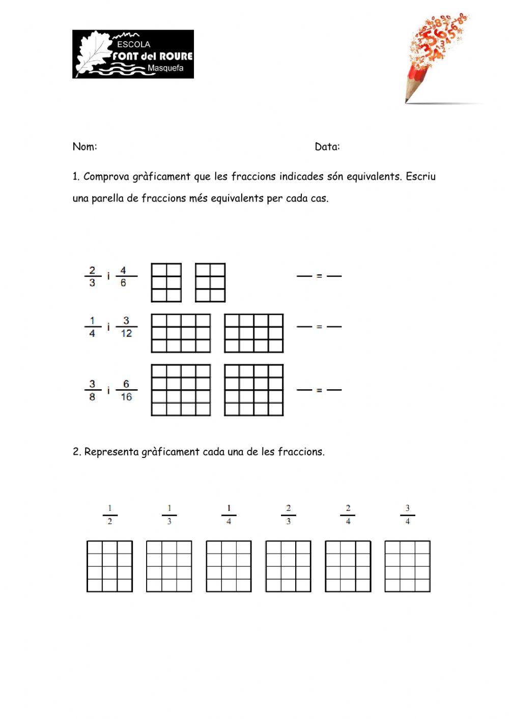 Fraccions equivalents